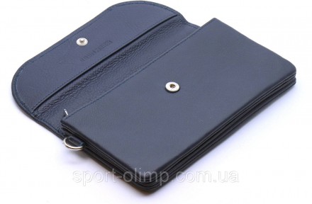
Женский кошелек-клатч из натуральной кожи с клапаном на кнопке ST Leather ST023. . фото 6