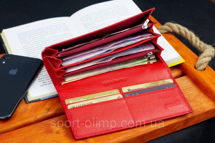 
Красный классический кошелек из натуральной кожи ST Leather ST014
 
Характерист. . фото 10