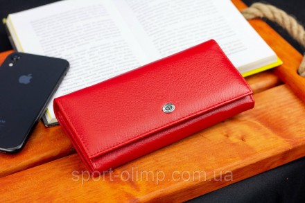 
Красный классический кошелек из натуральной кожи ST Leather ST014
 
Характерист. . фото 9