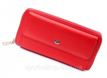 
Красный многофункциональный кошелек-клатч из натуральной кожи ST Leather ST027
. . фото 4