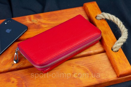
Красный многофункциональный кошелек-клатч из натуральной кожи ST Leather ST027
. . фото 11