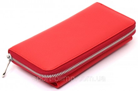 
Красный многофункциональный кошелек-клатч из натуральной кожи ST Leather ST027
. . фото 5