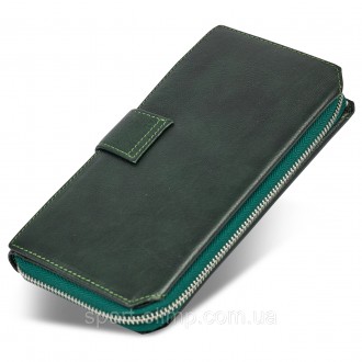
Бордовый женский кошелек из натуральной кожи с блоками для карт ST Leather ST22. . фото 3