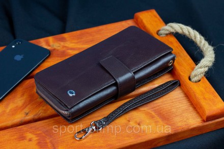 
Бордовый женский кошелек из натуральной кожи с блоками для карт ST Leather ST22. . фото 9