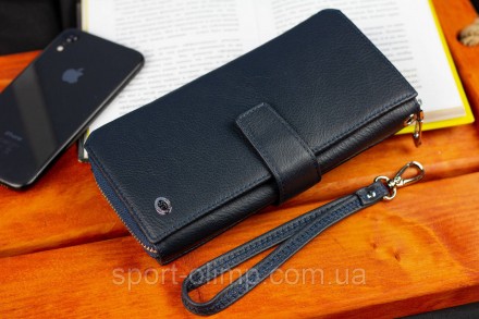 
Бордовый женский кошелек из натуральной кожи с блоками для карт ST Leather ST22. . фото 8