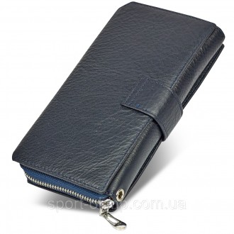 
Бордовий жіночий гаманець із натуральної шкіри з блоками для карток ST Leather . . фото 3