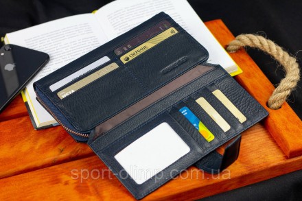 
Бордовий жіночий гаманець із натуральної шкіри з блоками для карток ST Leather . . фото 10