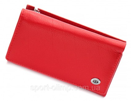 
Красный компактный женский кошелек с наружной монетницей ST Leather ST021
 
Хар. . фото 4