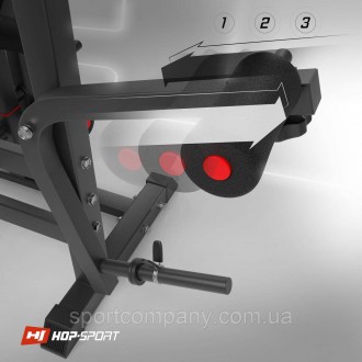 Тренувальна лава HS-1075 Pro від Hop-Sport призначена для тренувань зі штангою а. . фото 6