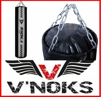 Боксерский мешок профессиональный навесной V`Noks 85-90 кг с кольцом и цепью для. . фото 2