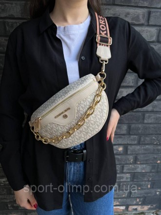 
Жіноча сумка через плече стильна Michael Kors світла класична, компактна
Наші п. . фото 10