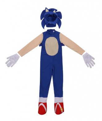 Детский карнавальный костюм ежик Соник Sonic.
Состоит из комбеза на молнии, шапк. . фото 5