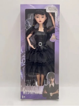 Детская кукла Венсдей Аддамс Addams Family 30 см.
Руки и ноги на шарнирах.
В под. . фото 3