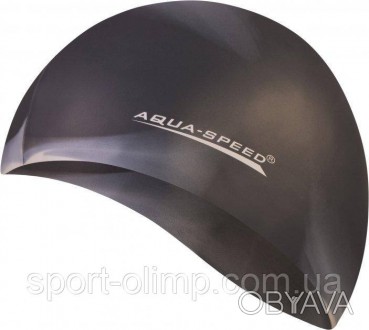 Разноцветная шапочка для плавания BUNT от AQUA SPEED изготовлена из 100% силикон. . фото 1