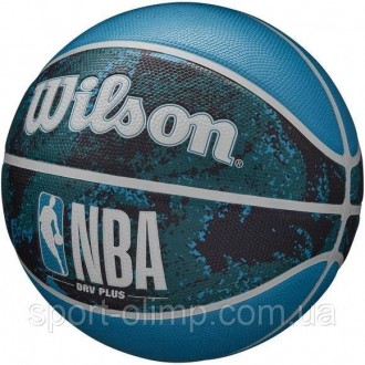 Мяч баскетбольный Wilson NBA DRV PLUS VIBE BSKT Black/Blue size 5 (WZ3012602XB5 . . фото 3