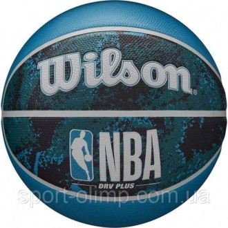 Мяч баскетбольный Wilson NBA DRV PLUS VIBE BSKT Black/Blue size 5 (WZ3012602XB5 . . фото 2