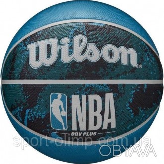 Мяч баскетбольный Wilson NBA DRV PLUS VIBE BSKT Black/Blue size 5 (WZ3012602XB5 . . фото 1