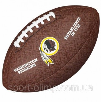 Мяч для американского футбола Wilson NFL LICENSED BALL WS Коричневый (WTF1748XBW. . фото 2