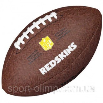 Мяч для американского футбола Wilson NFL LICENSED BALL WS Коричневый (WTF1748XBW. . фото 3