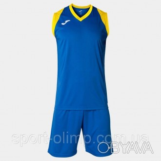Комплект, состоящий из футболки и шорт, для игры в баскетбол.Футболка изготовлен. . фото 1