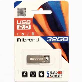 Mibrand Stingray (Скат) — flash-накопичувач ємністю 32 Гб темно-сірого кольору с. . фото 3