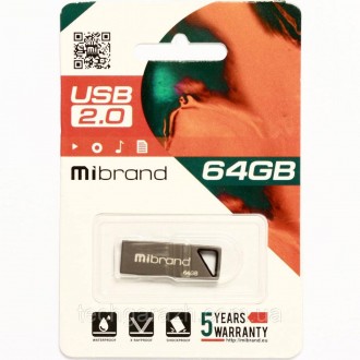 Mibrand Stingray (Скат) — flash-накопичувач ємністю 64 Гб темно-сірого кольору с. . фото 3