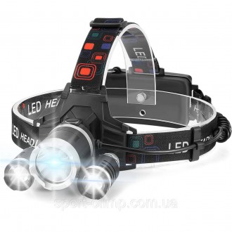 Налобный фонарь LED Headlight представляет собой передовой налобный источник све. . фото 2