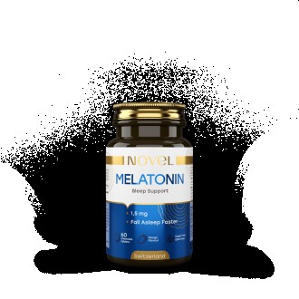Мелатонін 1,5 мг, вітаміни для сну, NOVEL, 60 жувальних капсул
Бренд NOVEL – це . . фото 2