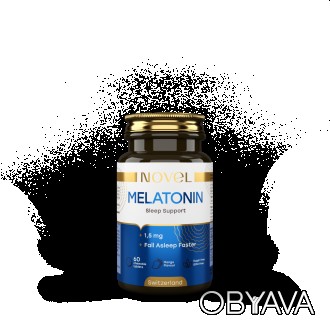Мелатонін 1,5 мг, вітаміни для сну, NOVEL, 60 жувальних капсул
Бренд NOVEL – це . . фото 1