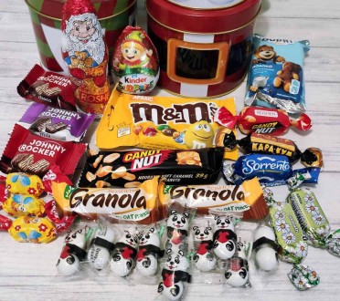 
Детский подарочный набор сладостей в жестяной коробочке 
Необычное оформление н. . фото 6