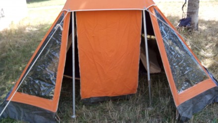 Польская палатка гряда 3 не течет целая не рваная помещается в мешок с крепление. . фото 6
