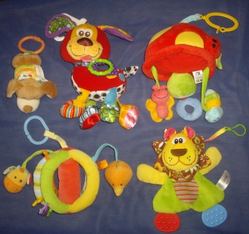 Подвесные игрушки-погремушки для малышей
1)Маленькая плюшевая собачка- длина-17. . фото 2
