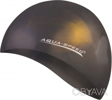 Різнокольорова шапочка для плавання BUNT виготовлена ​​зі 100% силікону найвищої. . фото 1