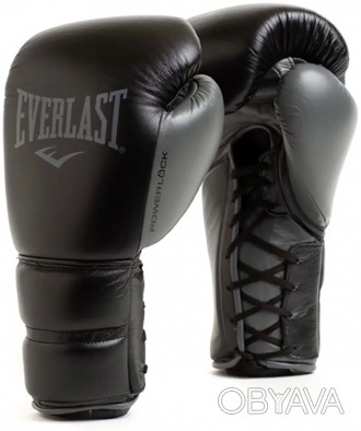 Рукавички Everlast Powerlock 2 Pro Lace 12 виготовлені з повнозернистої шкіри, щ. . фото 1