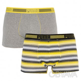 Боксери Puma WORLDHOOD STRIPE TRUNK 2P у спортивному стилі відрізняють грамотні . . фото 1