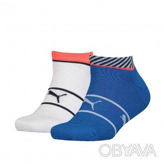 Шкарпетки PUMA BOYS SNEAKER 2P STRIPE дасть можливість бути спортивним та модним. . фото 1