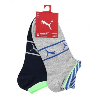 Шкарпетки PUMA BOYS SNEAKER 2P STRIPE дасть можливість бути спортивним та модним. . фото 3