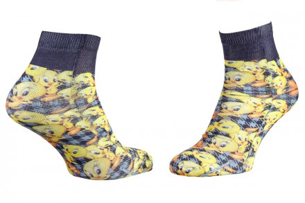 Мультяшні шкарпетки з принтом LOONEY гарантують, що ваш зовнішній вигляд стане ч. . фото 2