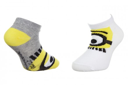 Мультяшні дитячі шкарпетки з принтом MINIONS гарантують, що ваш зовнішній вигляд. . фото 2