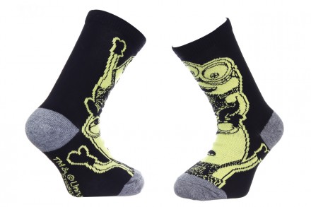 Мультяшні шкарпетки з принтом MINONS гарантують, що ваш зовнішній вигляд стане ч. . фото 2
