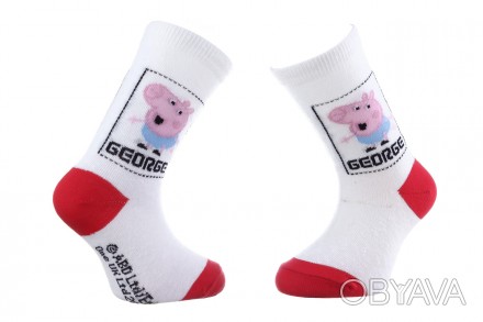 Мультяшні шкарпетки з принтом PEPPA PIG гарантують, що ваш зовнішній вигляд стан. . фото 1