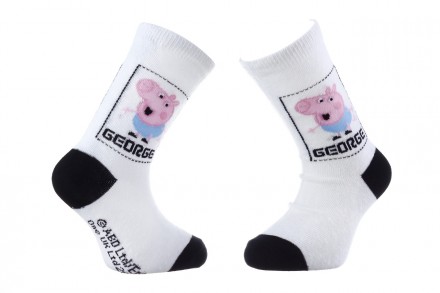 Мультяшні шкарпетки з принтом PEPPA PIG гарантують, що ваш зовнішній вигляд стан. . фото 2