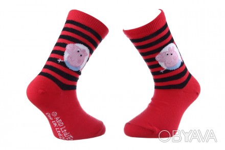 Мультяшні шкарпетки з принтом PEPPA PIG гарантують, що ваш зовнішній вигляд стан. . фото 1