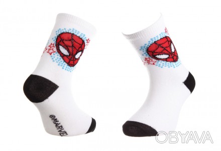 Мультяшні шкарпетки з принтом SPIDER MAN гарантують, що ваш зовнішній вигляд ста. . фото 1