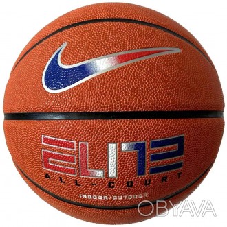 Баскетбольний м’яч Nike Everyday All-Court має глибокі канали та посилену структ. . фото 1