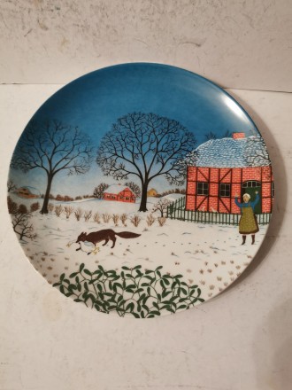 Коллекция фарфоровых тарелок Времена года на каждой тарелке изображены Зима Весн. . фото 9