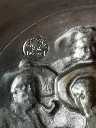  На главную
Оловянная тарелка, панно. Германия художественное литье известной фи. . фото 3