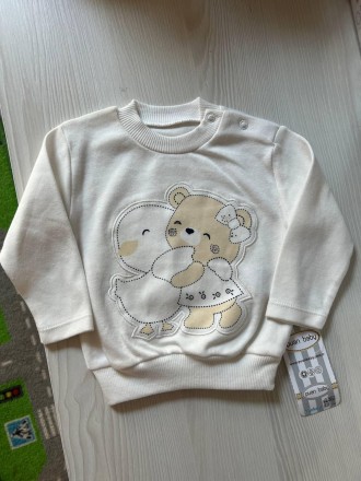 Кофта Молочная (1-3м) (YOLA.BABY.SHOP). Львов. фото 1 Кофта Молочная (1-3м) (YOLA.BABY.SHOP). Львов. фото 1