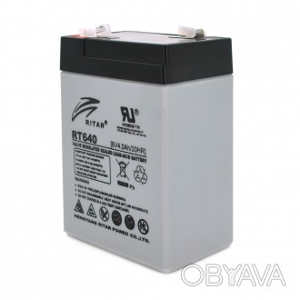 Аккумуляторная батарея AGM RITAR RT640 - используется в устройствах с небольшим . . фото 1