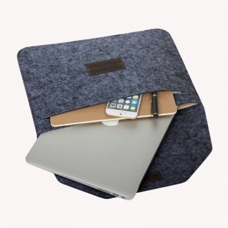 Сумка-конверт Felt Sleeve - це ідеальне рішення для збереження вашого ноутбука я. . фото 5